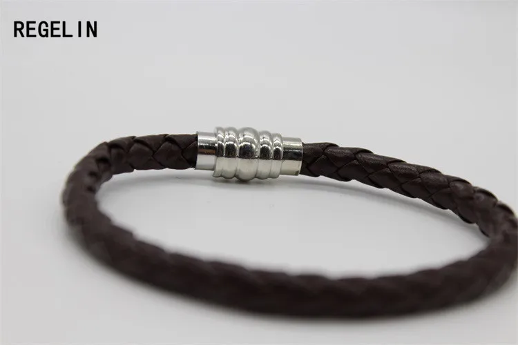 Мужской плетеный браслет из ПУ кожи 20 см 2 цвета|pu leather bracelet|leather braceletbracelet fashion |