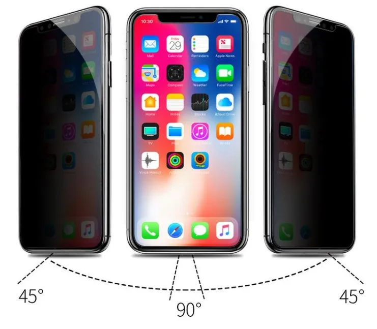Защита для экрана от подглядывания защита из закаленного стекла Apple Iphone 5 5C SE 5S 6 7 8