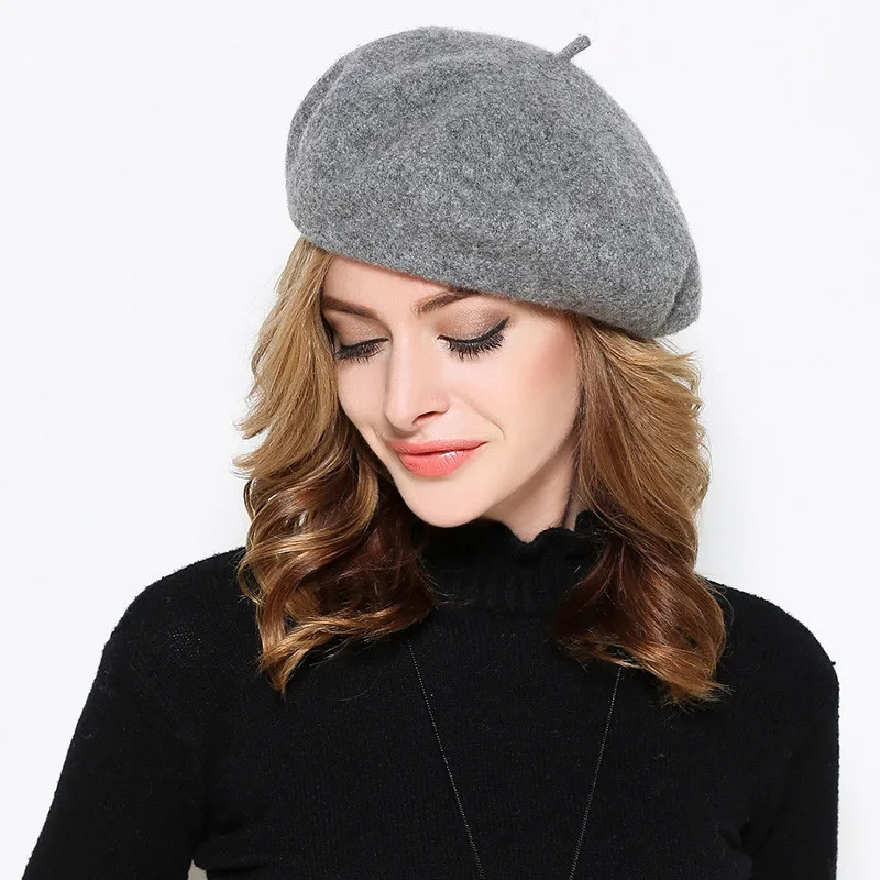 

Beret Hat Women Autumn Winter New British Retro Elegant Berets Cap Female Korean Fashion Vintage Warm Pumpkin Ladies Hats H6856