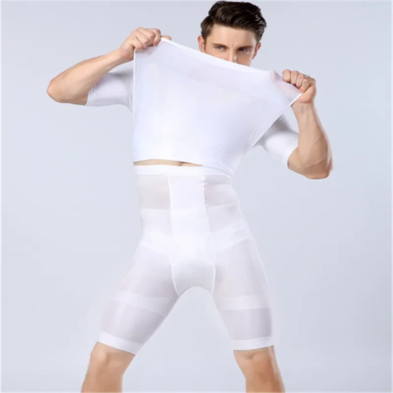 Men Butt Lifter Pants Compression Belly Trainer Control Bodybuilding Underwear Slimming Tummy Trimmer High Waist Shapers Shorts