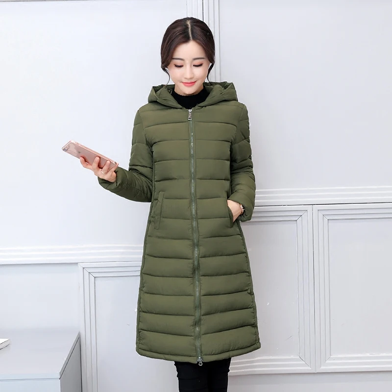 Мода 2017 новая зимняя стеганая куртка Для женщин толстый теплый с капюшоном