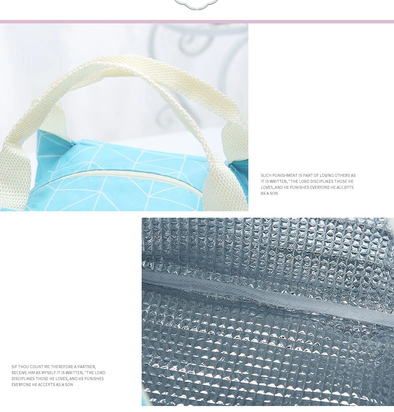 Large-Capacity Waterproof And Cold pack New Aluminum Foil insulation Bag Korean Portable lunch Bag Wholesale Price