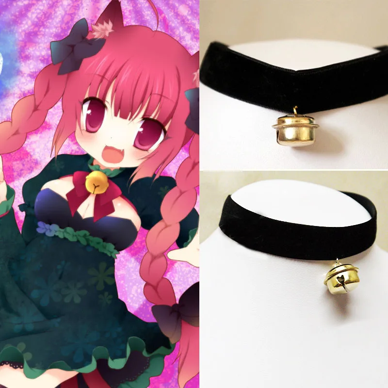 Женский бархатный ошейник чокер ожерелье ручной работы в стиле Харадзюку