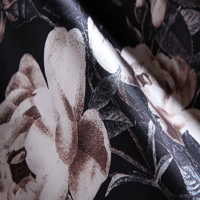 Женская винтажная Юбка-миди с высокой талией и цветочным принтом | одежда