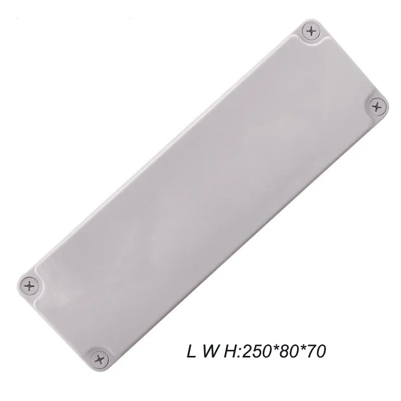 

250*80*70 Rectangular Shape IP66 Waterproof ABS Plastic Electronic Box Power Supply Case Wiring Box Four Sizes