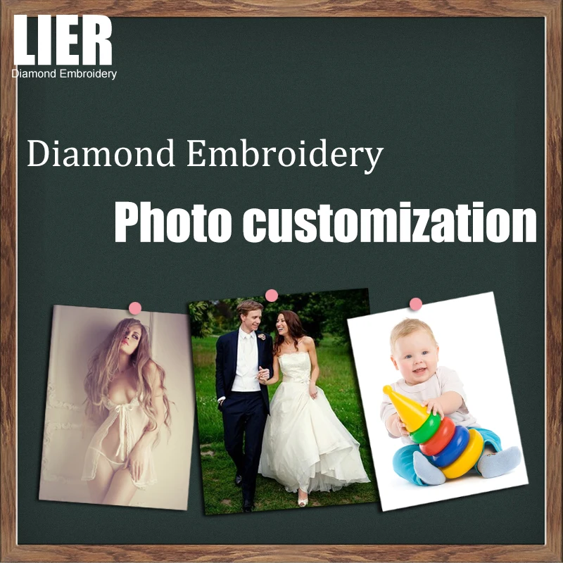 LIER 5D diy Алмазная Картина фотографии на заказ полная квадратная картина вышивка