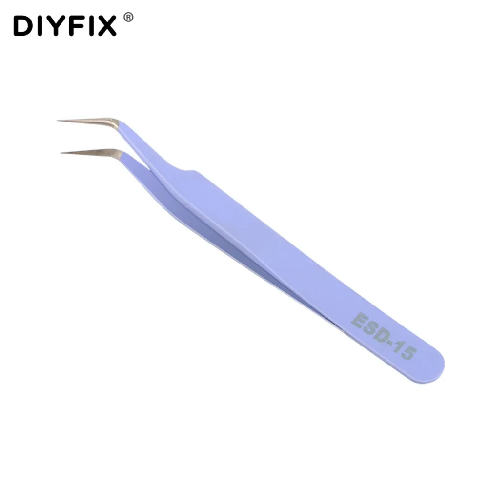 Пинцет DIYFIX для наращивания ресниц точные прямые изогнутые искусственные стразы