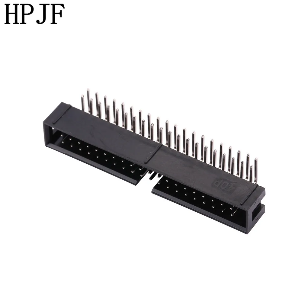 10 шт. шаг 2 54 мм 2x20Pin DC3 40 Pin правый угол &quotпапа&quot в кожух PCB IDC разъем заголовки