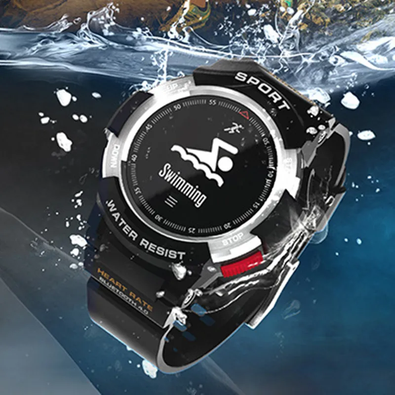 Умные часы IP68 водонепроницаемые спортивные для плавания бега Bluetooth браслет
