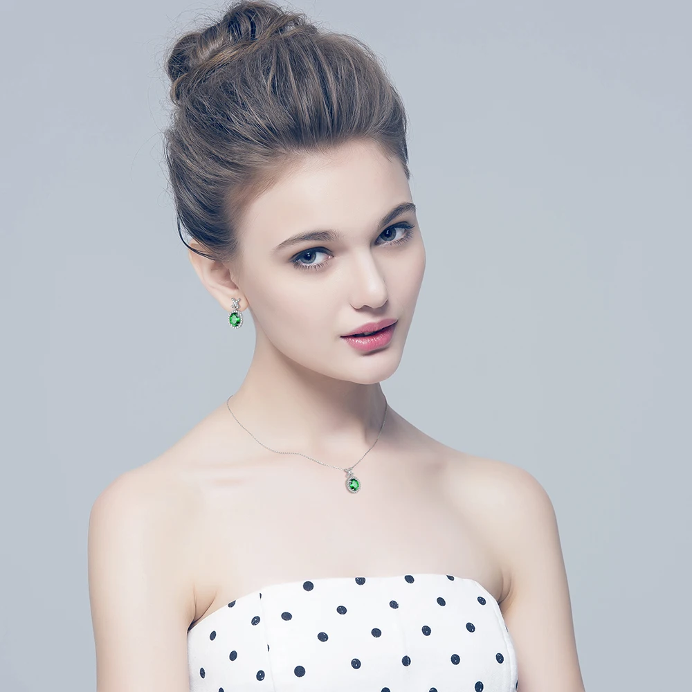 Женские серьги с синим топазом DOUBLE-R из стерлингового серебра 925 пробы сапфировым