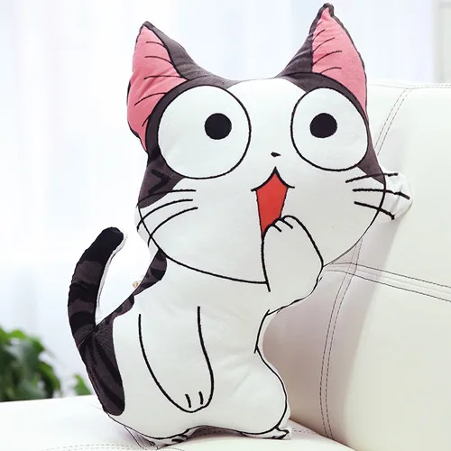 1 55 см мультфильм животных плюшевые Подушки Детские чучело сыр кошка Кумамон Тоторо аниме плюшевые Игрушечные лошадки детей милый Kawaii кукла подарок - Цвет: 1