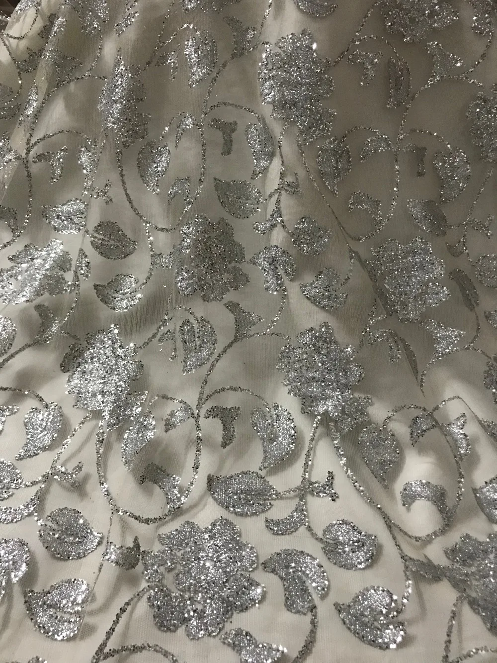 Модное французский блеск с блестками африканская вышивка sat 51114 кружевное