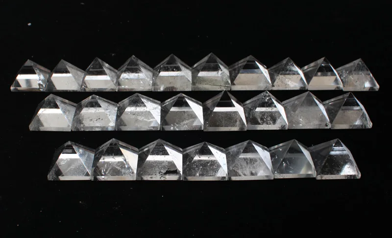 1pc Natural white clear Quartz crystal pyramid healing fengshui crystals miner | Дом и сад