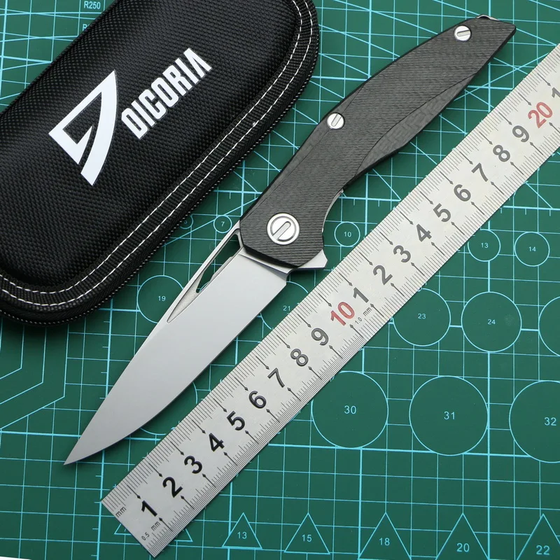 DICORIA Flipper F111 S35VN лезвие 3D CF углеродное волокно ручка складной нож Открытый Отдых Охота Карманный фруктовый резак EDC инструменты