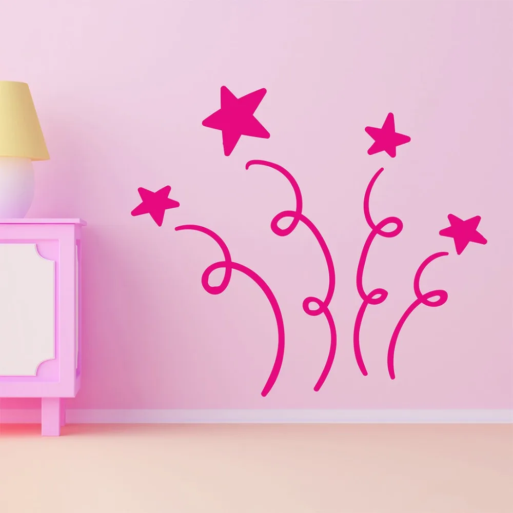 Носки с вышитым узором из звезд Наклейка на стену для детей детской комнаты