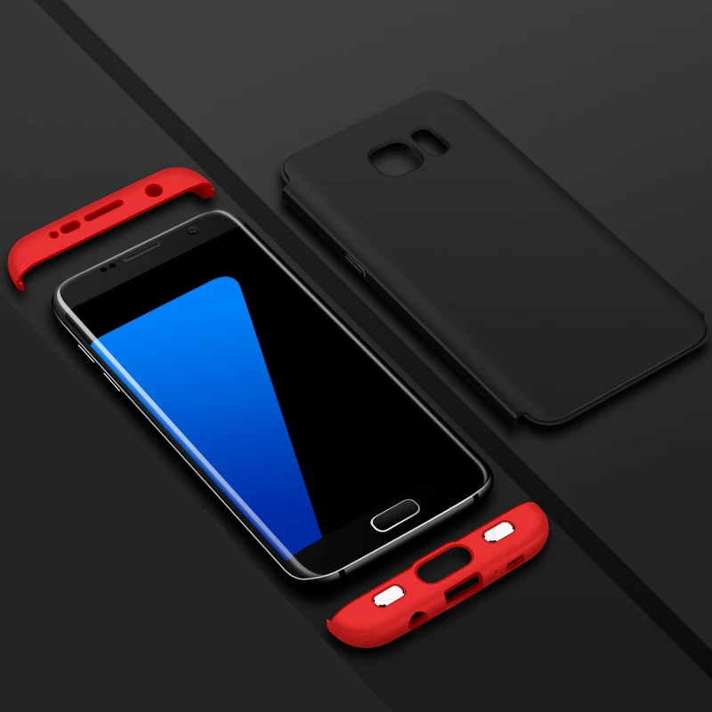 YOJOCK 360 полностью Защитные чехлы для телефонов Samsung Galaxy S7 чехол Edge тонкий матовый