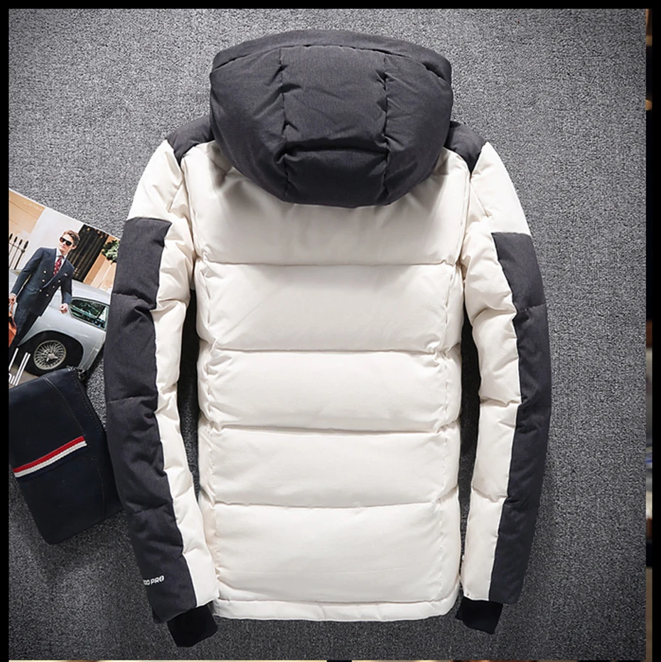 Мужской пуховик chaqueta plumas hombre invierno мужской пуховик doudoune homme duvet de canard chaquetas hombre plumas 18382-5