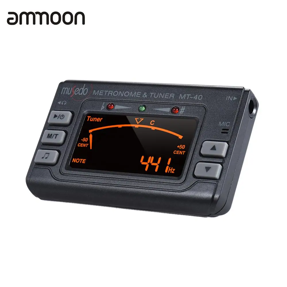 Портативный инструмент 3 в 1 Метроном Тюнер генератор тона для бас гитары скрипки