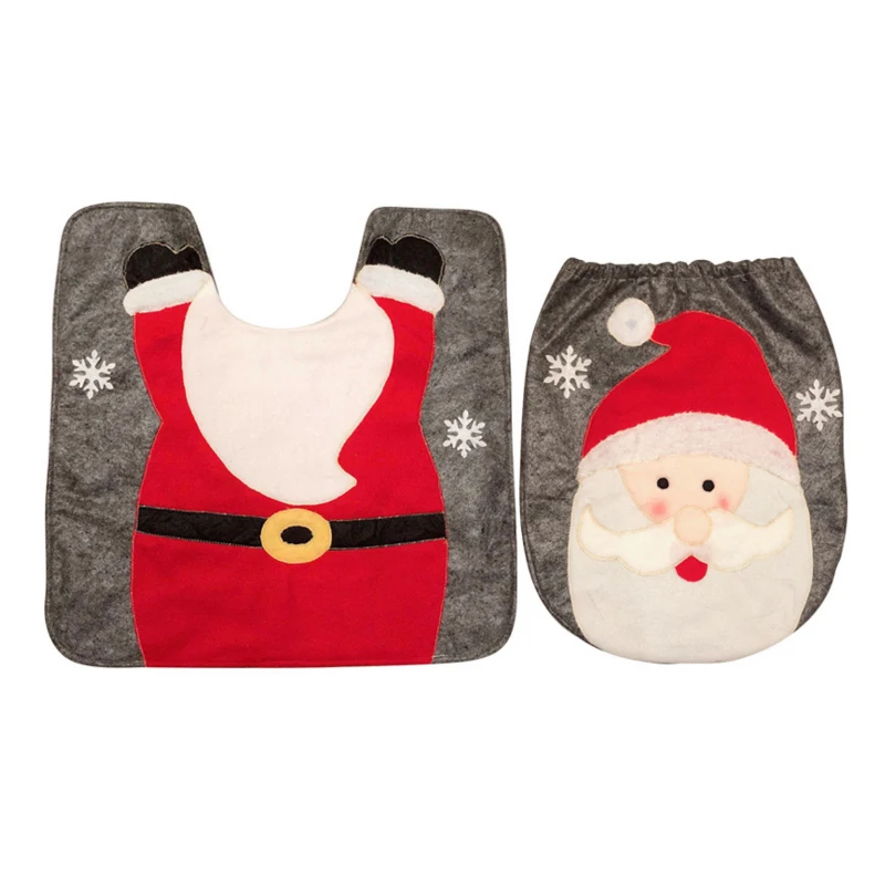 Рождественский Пасхальный унитаз 2 шт. матовая ткань нетканое сиденье для