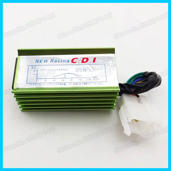 Зеленый 6-контактный AC Racing Зажигание CDI Коробка для питбайка квадроцикла картинга