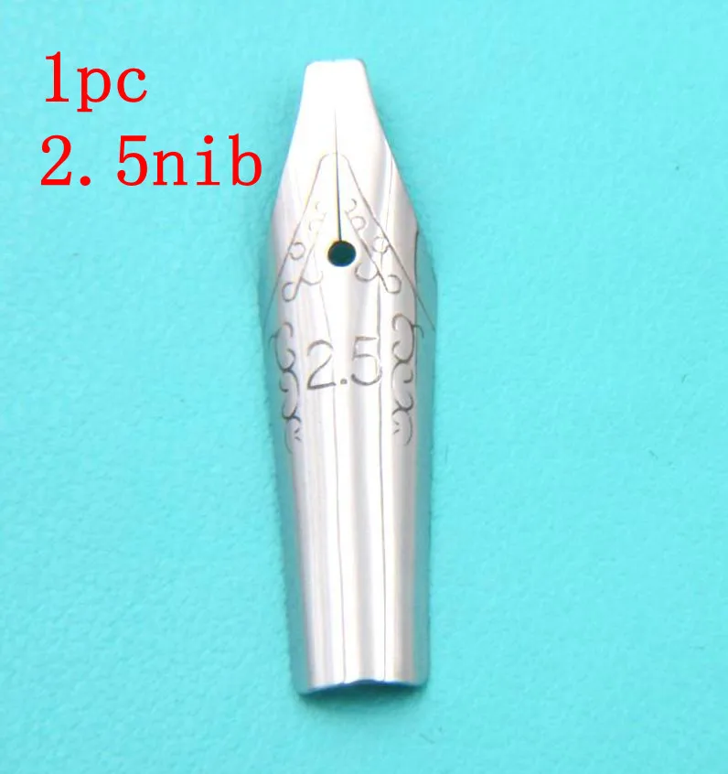 1pc 2.5 nib Медная ручка матовый фиолетовый 878 пластик прозрачный Готический параллельный художественный корпус Плоский Наконечник виниловая каллиграфия авторучка - Цвет: 1pc 2.5 nib