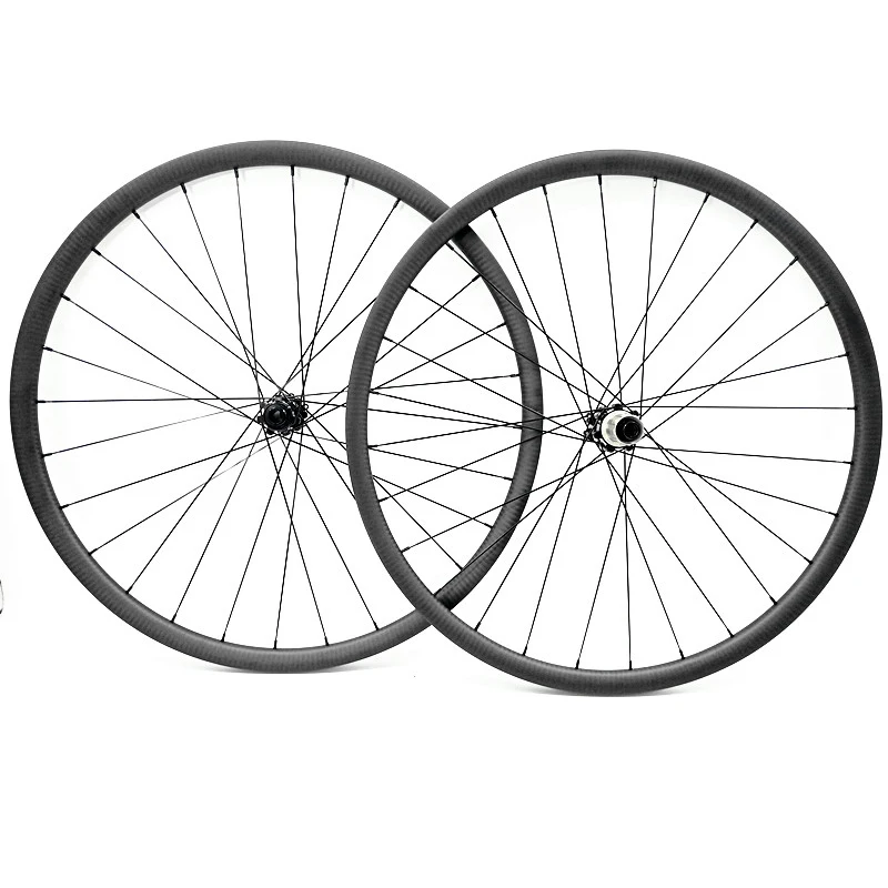 1300g 29er сверхлегкие Углеродные mtb колеса 30x22 мм Асимметричные бескамерные передние 100x15 задние 148x12 boost mtb дисковые Углеродные колеса