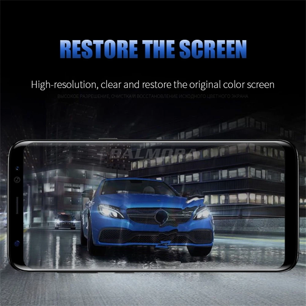 BALMORA 5D Curved Tempered Glass For Samsung Galaxy S7edge S8 S9 Plus Screen Protector Film Note 8 9 A8 A8Plus | Мобильные телефоны
