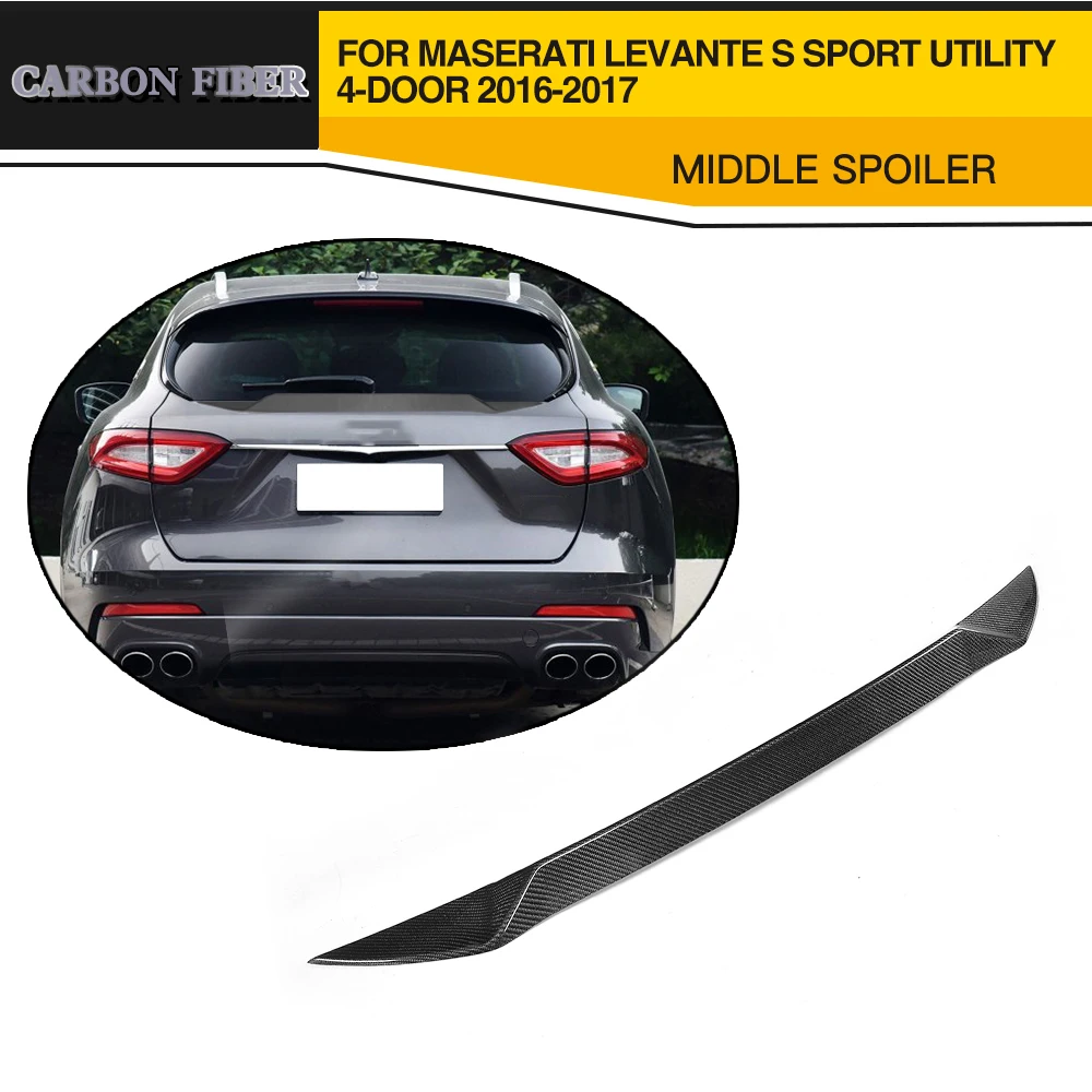 Автомобильный Стайлинг карбоновый задний спойлер для автомобиля Maserati Levante S Sport