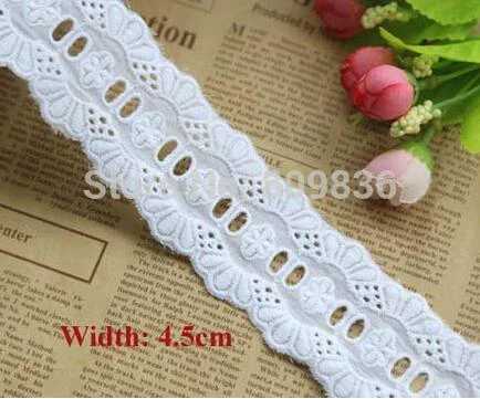 1 ярд/партия ширина: 4 5 см цвет слоновой кости|trimming lace|cotton lacelace sewing |