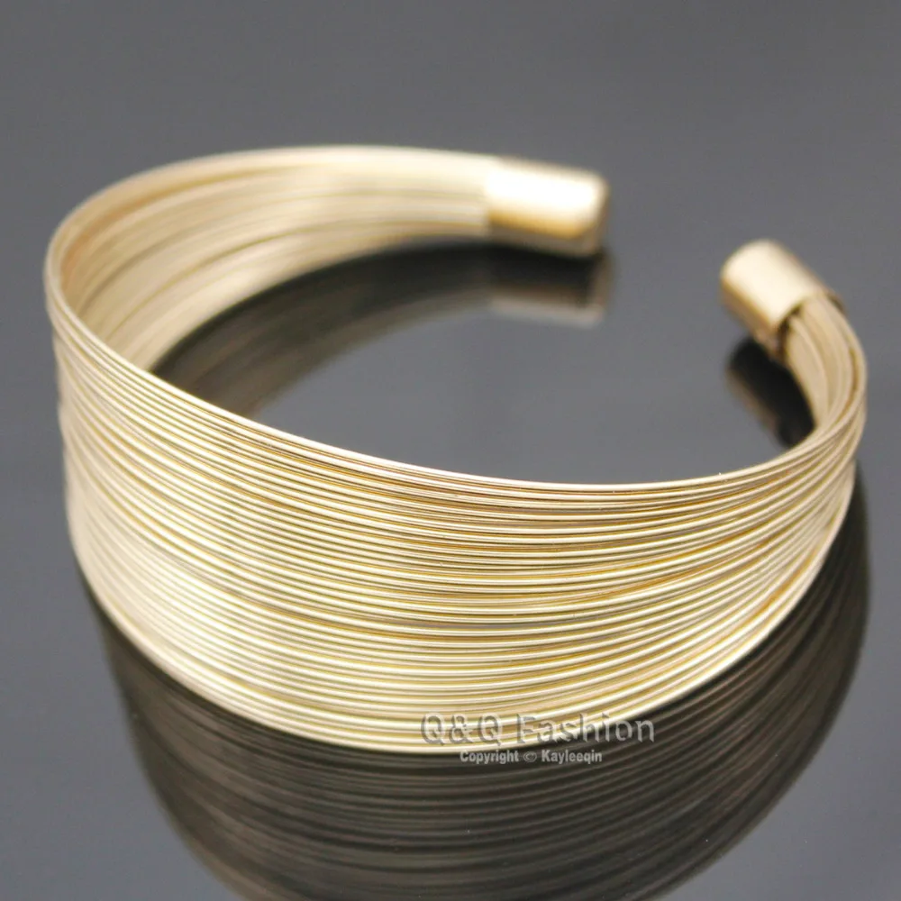 Подиумная Золотая гигипетская Клеопатра 80-х мульти-память тонкая проволока