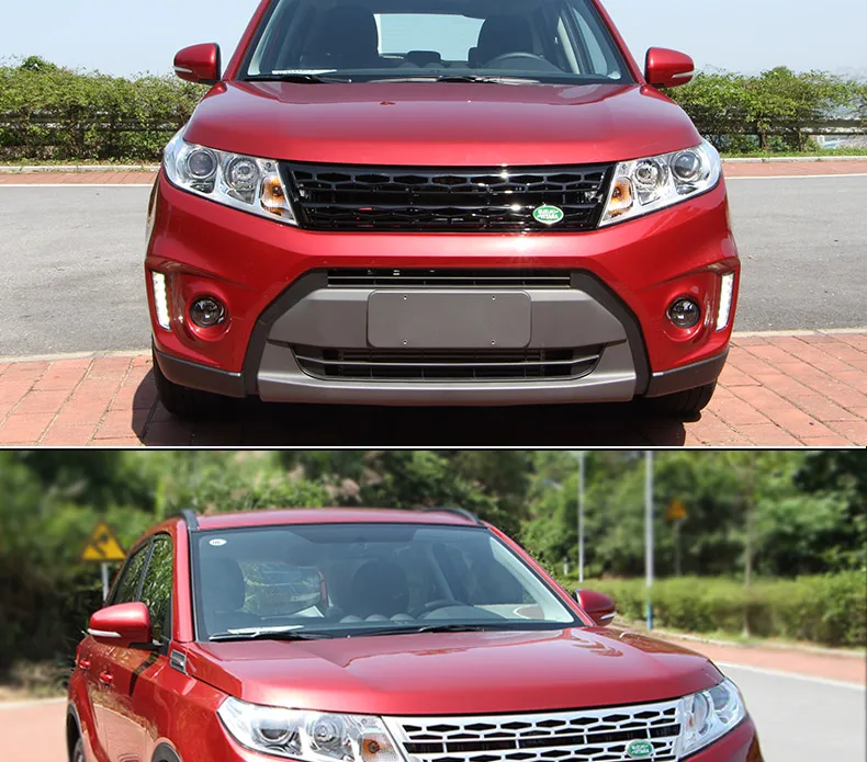 Высококачественный хромированный обод хромированный для Suzuki Vitara ABS Стайлинг бамперная решетка сетка Чехлы украшения аксессуары