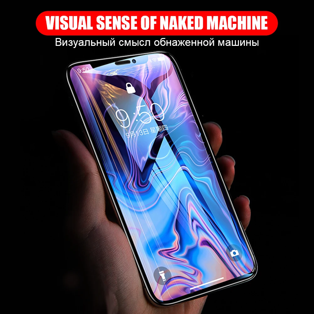10D 9 H закаленное стекло для Apple iphone X 8 HD Полный экран протектор iph 6 7 plus xs max xr