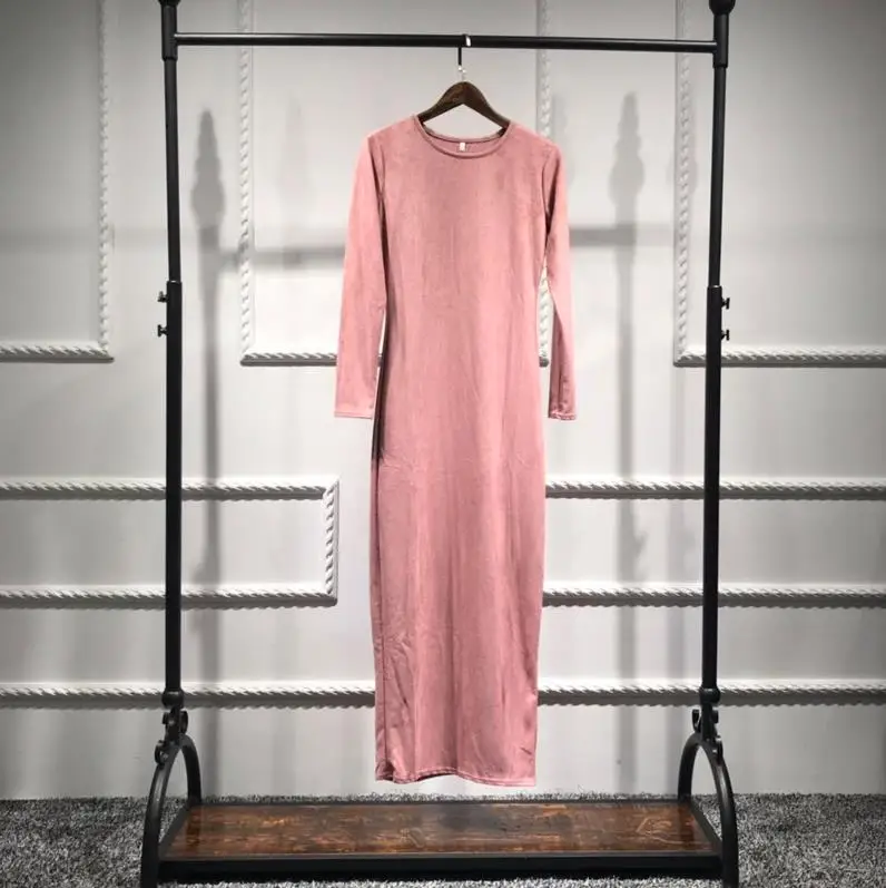 Pink dress Vestidos abaya Дубай Кафтан хиджаб мусульманское платье женщины Рамадан Elbise Robe Femme Musulmane кафтан Marocain исламский, арабский Eid платья - Цвет: Pink dress