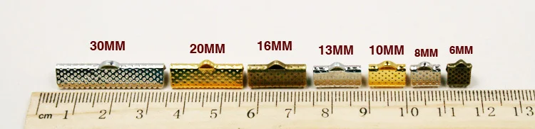 Hot Sale metal DIY 6mm-30mm Jewelry Findings Accessories Vintage Textured End Caps Crimp Beads Clasp fit jewelry making | Украшения и