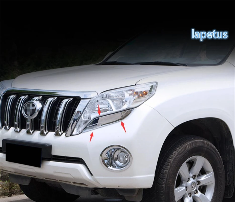 Lapetus ABS хромированные передние фары лампы для век накладка 2 шт подходит Toyota Land