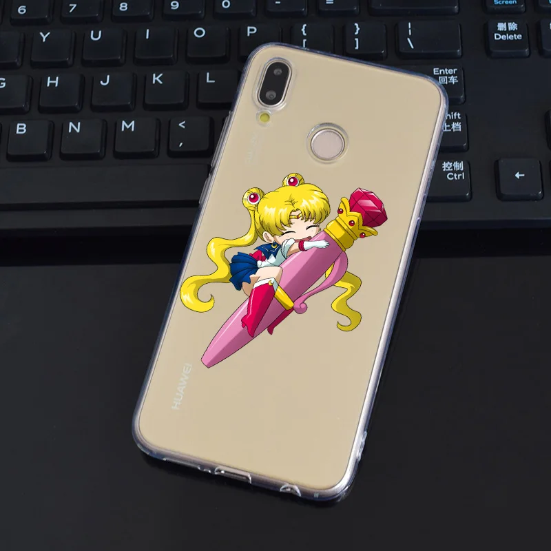 DREAMFOX L545 Сейлор Мун Мягкий ТПУ силиконовый чехол для Huawei Honor 6a 6C 7X9 10 P20 P30 Lite Pro P Smart |