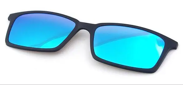 Магнитные солнцезащитные очки клип с красочными поляризованными линзами для