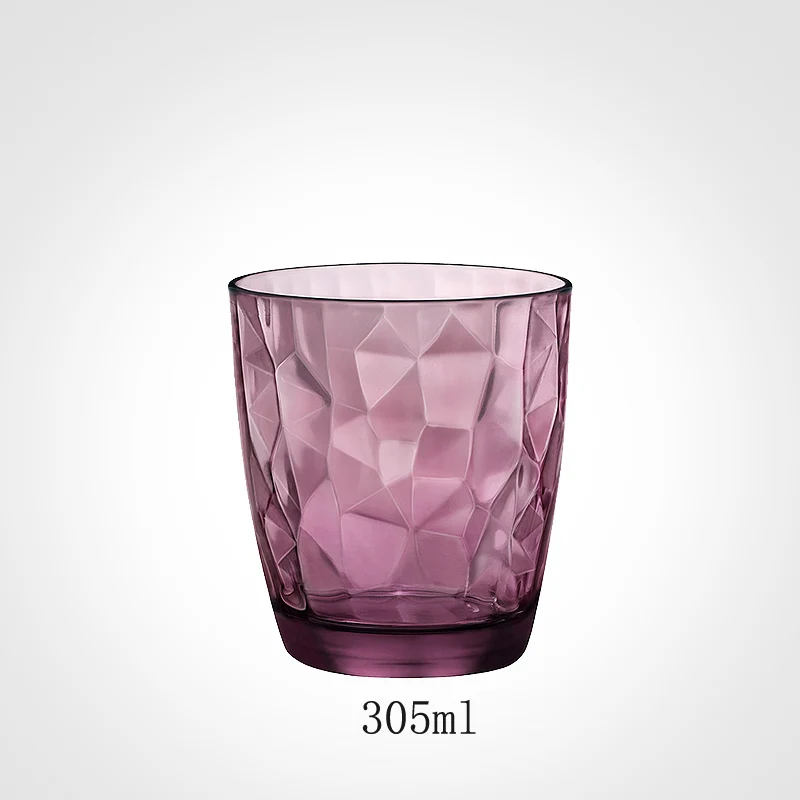 A6 Purple 92x85mm Европа без свинца оригинальность стеклянная чашка для воды цвет прозрачная чашка бытовые чашки для сока стеклянные рюмки чашка для напитков - Цвет: A6 Purple 92x85mm