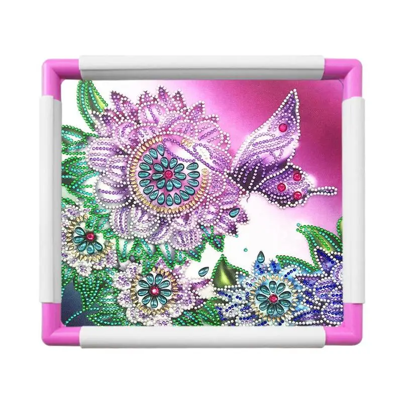 Plastic Embroidery Frame Hoop Square Shape DIY Needlework Craft Sewing Tool Craft Sewing Embroidery Tool
