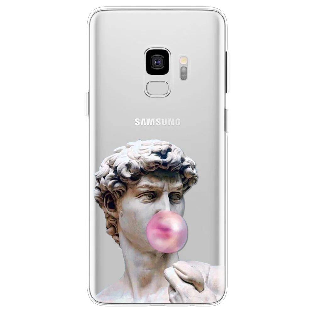 Отличная арт эстетичный Мона Лиза David чехол для samsung Galaxy A70 A60 A50 A40 A51 A71 A90 A80 S11 S10 S9 S8 плюс S11e чехлы из ТПУ