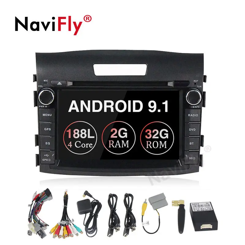2din HD1024 * 600 Android 9 1 Автомобильный dvd Радио мультимедийный плеер для Honda CRV CR-V 2012 2013 2014