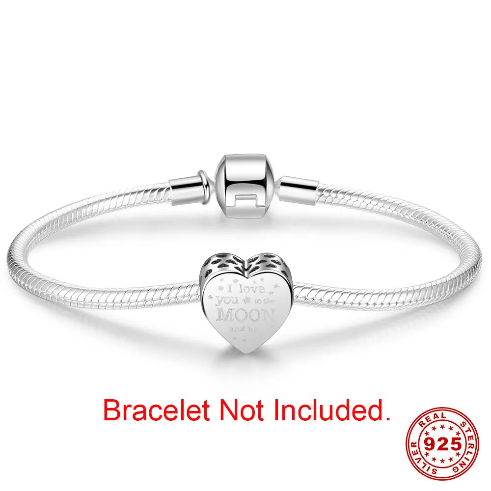Endless Charms hot sale 925 Sterling silver truly love heart shape charms beads fit bracelet making for women | Украшения и