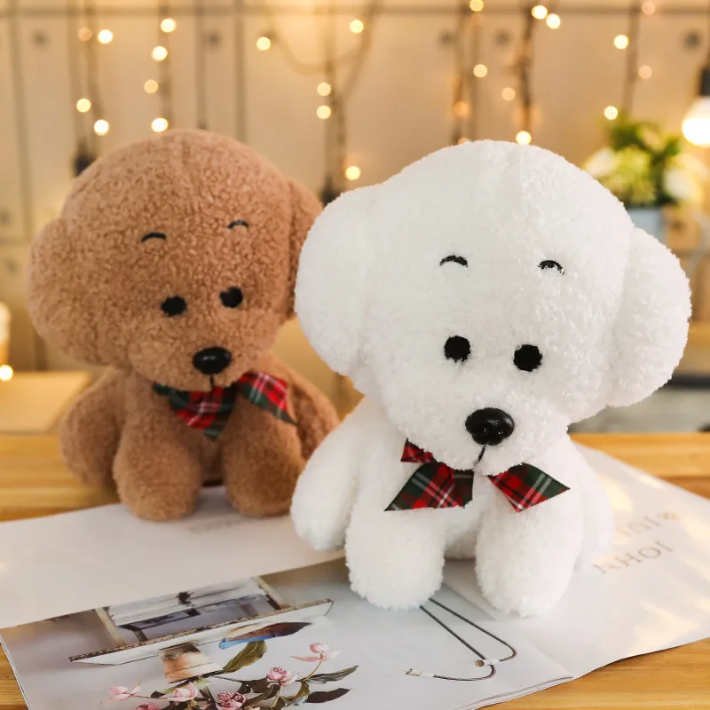 Bichon Frise Щенок Плюшевые игрушки животных собака плюшевая Тедди игрушка
