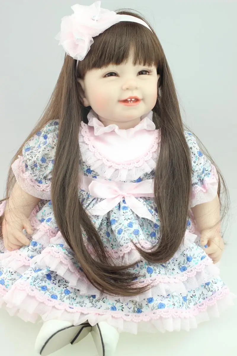 

Кукла реборн NPK, Мягкая силиконовая виниловая Кукла-младенец, подарок для ребенка, Милая принцесса, кукла для новорожденных, 22 дюйма 55 см