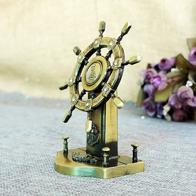 ERMAKOVA металлическая винтажная фигурка колеса корабля руль модель коллекционный