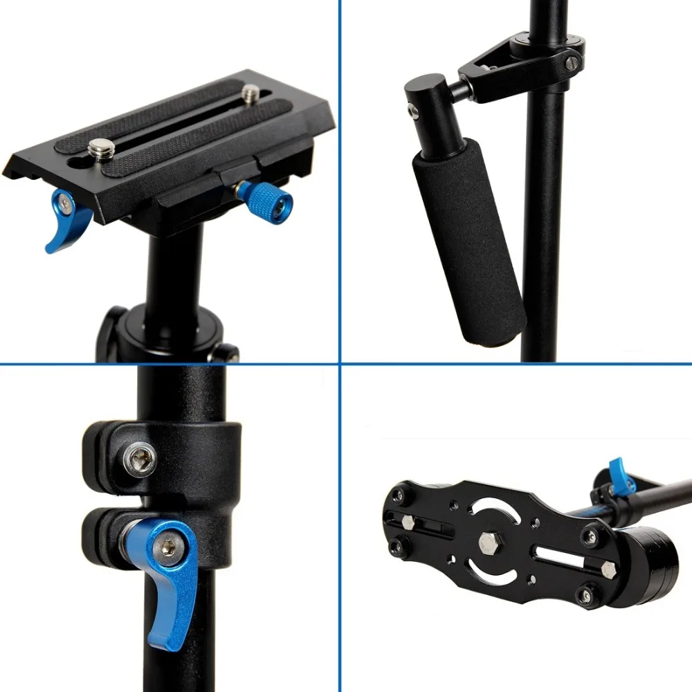 PULUZ S60L 61 см алюминиевый ручной стабилизатор для DSLR камера штатив DV GoPro стенд держатель