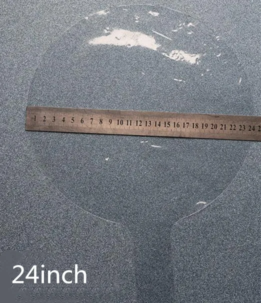 24inch round 7 Размер Круглый/Сердце прозрачный ПВХ шар надувные игрушки для свадебного украшения надувной гелиевый воздух шар воздушные шары для дня рождения вечеринки - Цвет: 24inch round