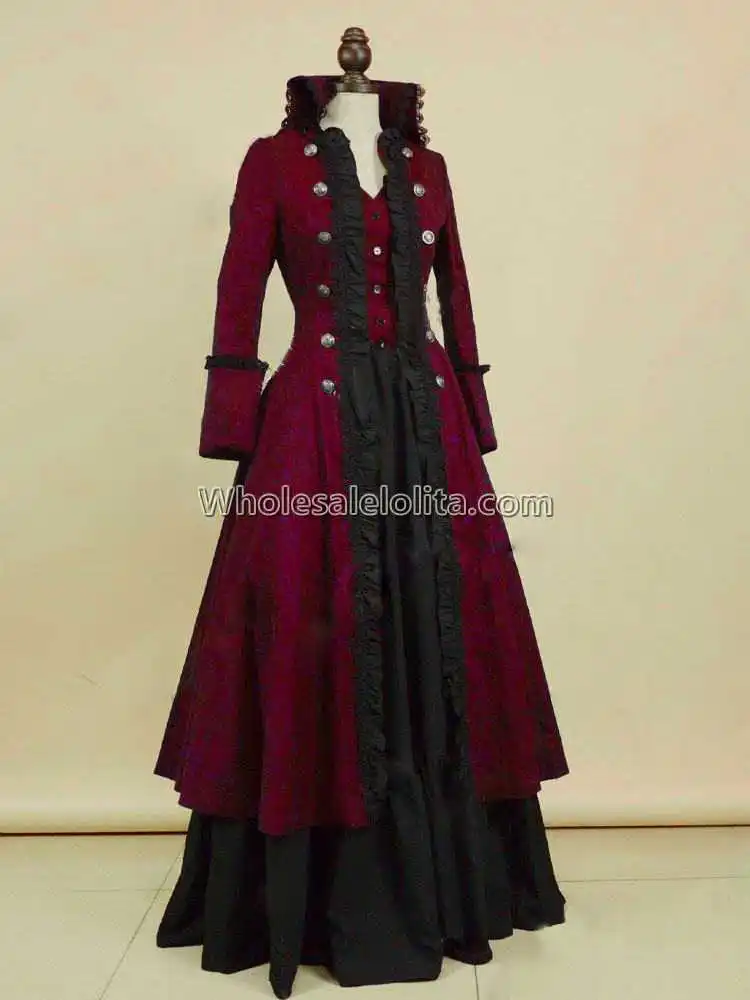 Высокое качество викторианское Edwardian Пенни страшный вампир стимпанк пиратское