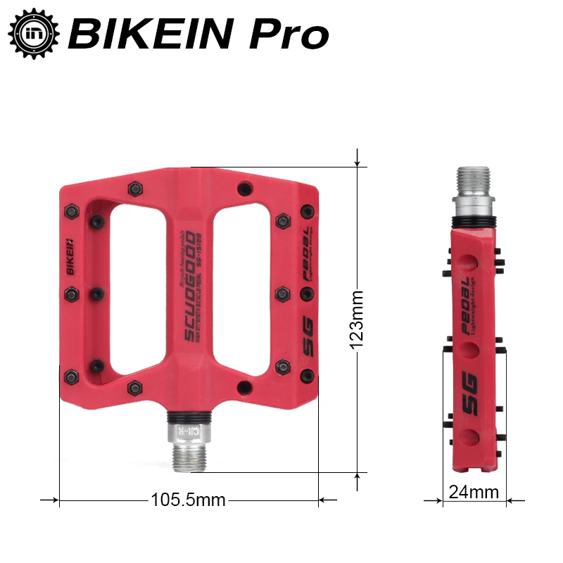 Bikein 9/16 &quotгорный велосипед нейлон Плоские Педали на платформе для автомобиля