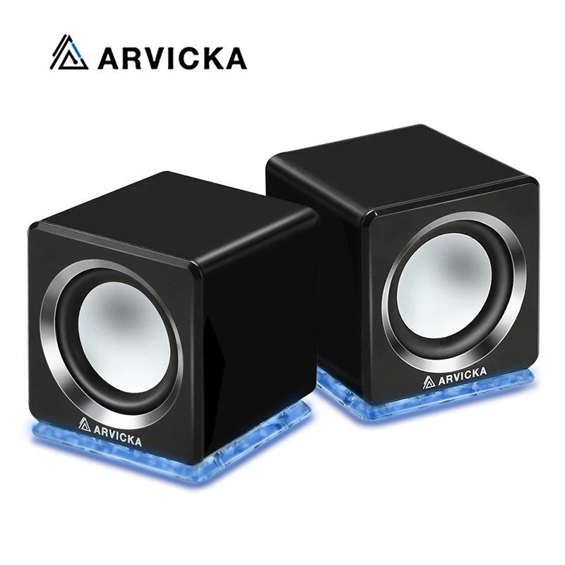 Arvicka USB 2 0 динамик ноутбука Проводная Мини-Колонка для светодиодный ПК Динамик s